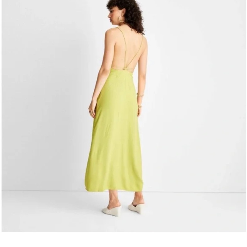 Future Collective Women's Strappy Cutout Midi Slip Dress - Picture 5 of 6